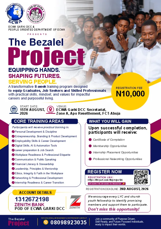 The Bezalel Project Programme Flyer