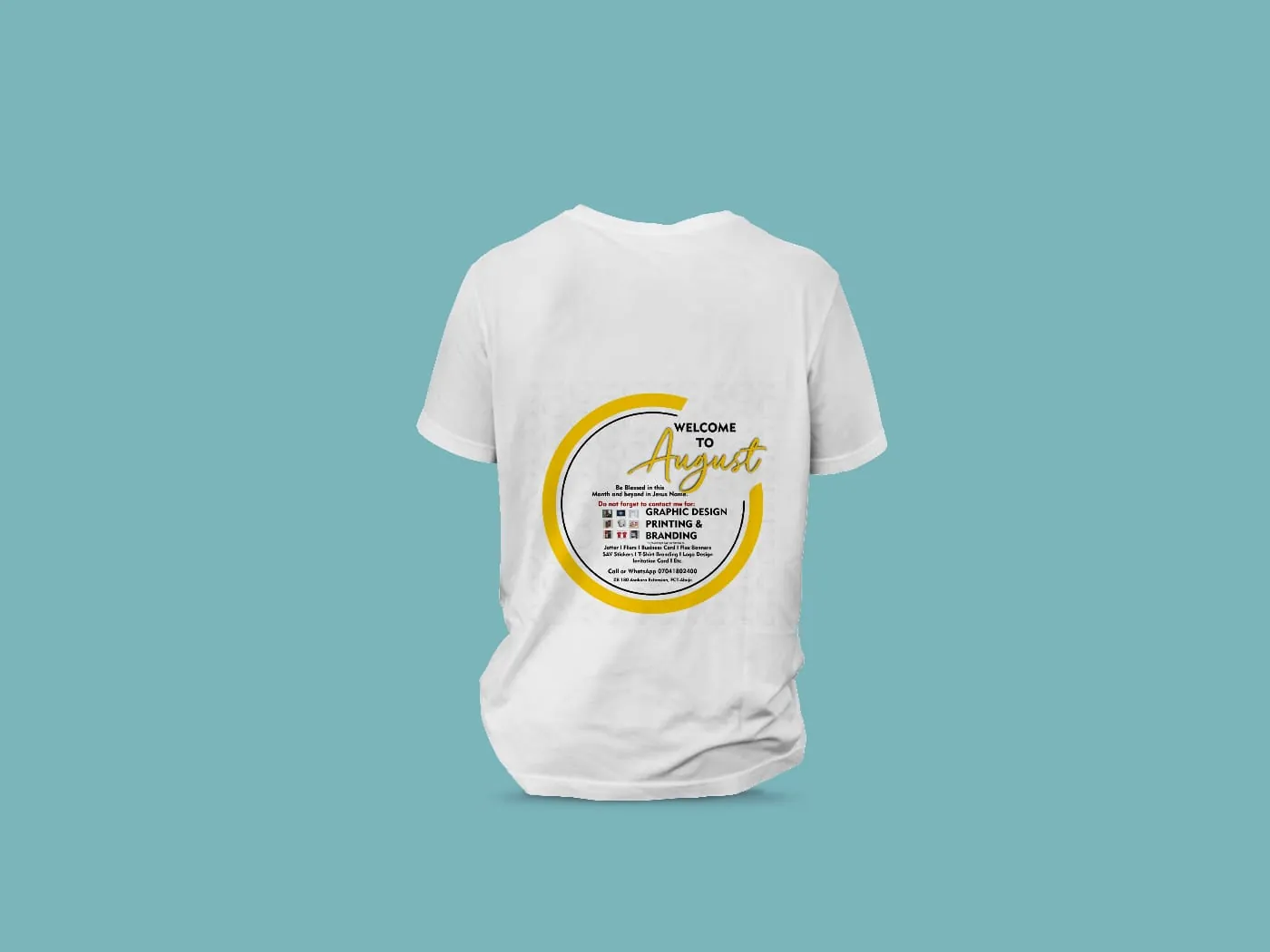 Welcome to August Branded T-Shirt